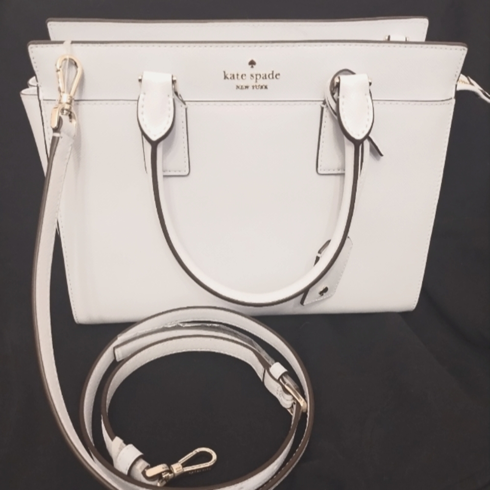 KATE SPADE NY CAMERON STREET CANDACE CRYSTAL BLUE SAFFIANO SATCHEL BAG NWOT